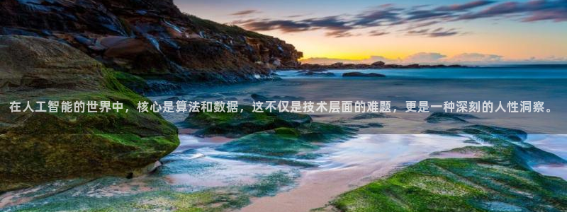 在人工智能的世界中，核心是算法和数据，这不仅是技术层面的难题，更是一种深刻的人性洞察。
