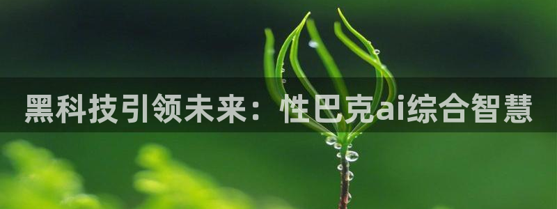 黑科技引领未来：性巴克ai综合智慧
